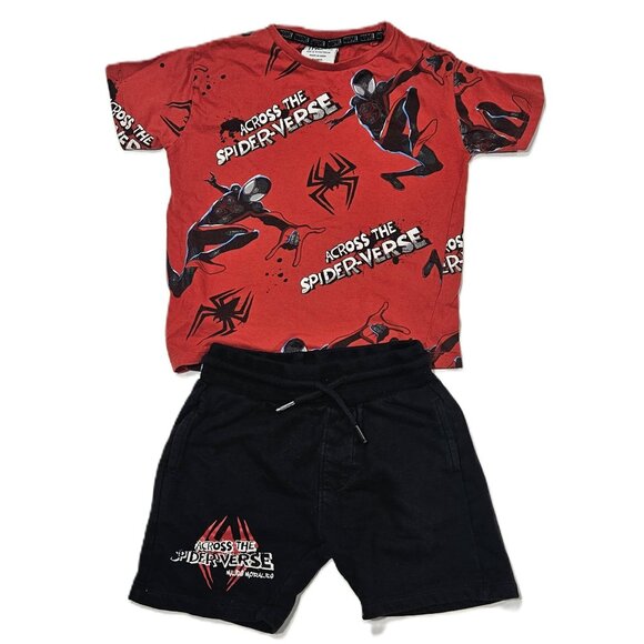 Marvel Spider-Man Across the Spider-Verse Shirt & Shorts Set 4-5Y - Picture 1 of 5